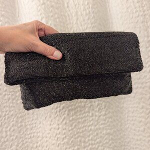 Club Monaco beaded clutch